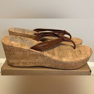 Sam Edelman Circus Wedge Flip Flop Sandal Size 9.5M